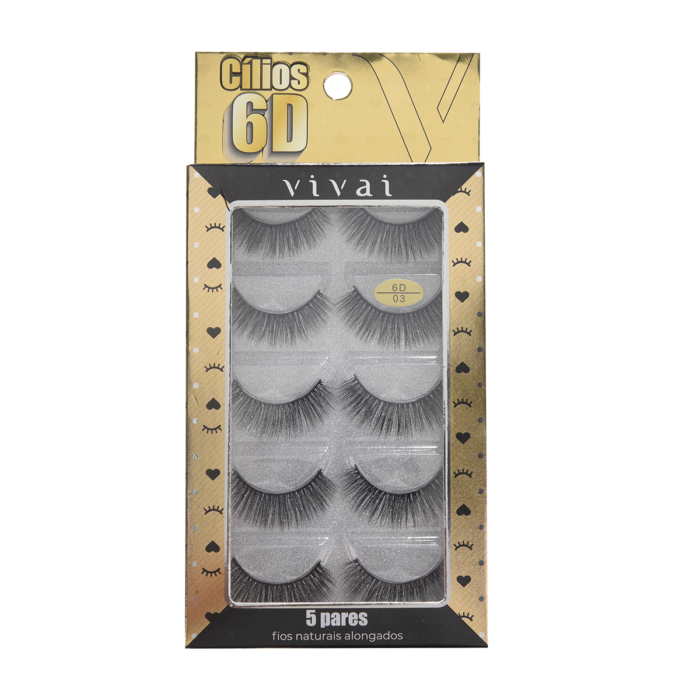 Cílios Postiços 5 pares